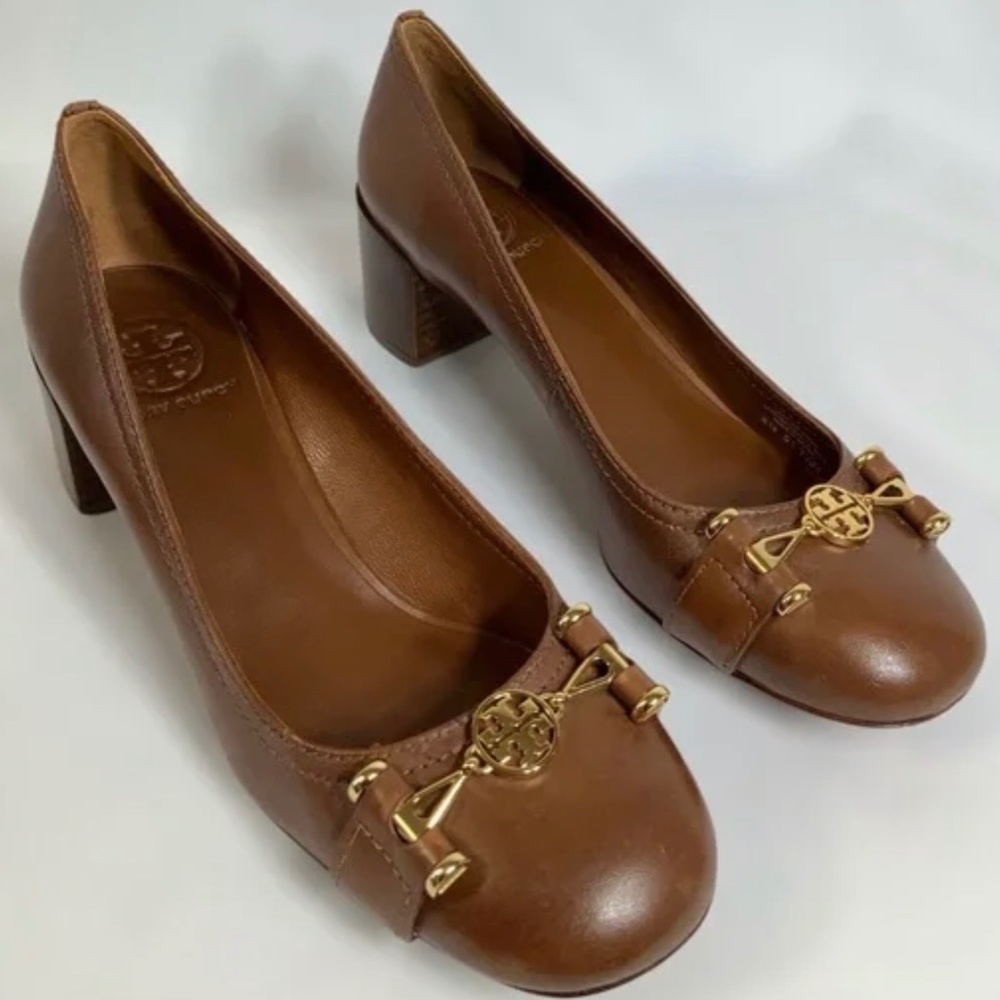 Tory Burch Leather Pumps Heels Size 37.5